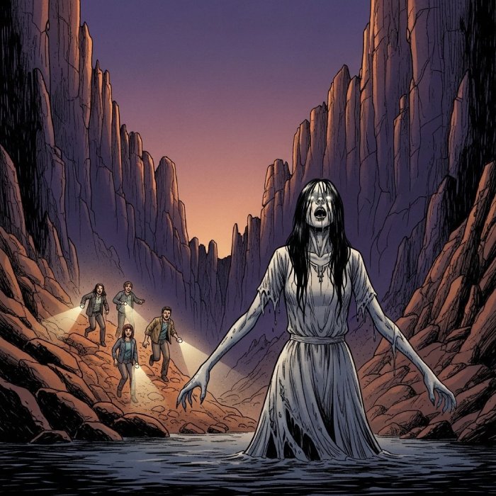 The Crying Canyon - Supernatural Mystery Urban Legend Story Cover Art